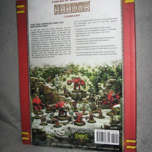 Warmachine RPG Softcover Book Khador Command 2409A6 - Picture 2 of 9